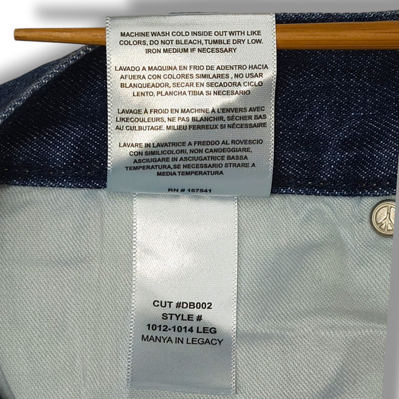 NWT Daily Blue Adriano Goldschmied Manya High Waisted Straight Leg Jeans Sz. 26 - Picture 12 of 15